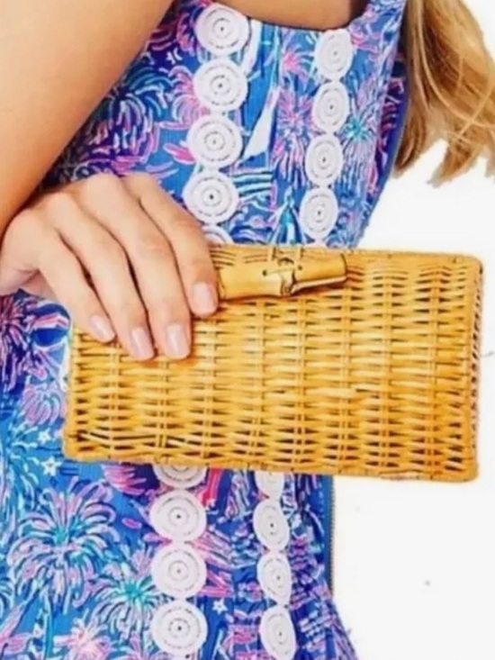 Lilly Pulitzer Handbags - Lilly Pulitzer GWP Wicker Sunglass Case/Clutch
Boca Blue
It's a Sailabration